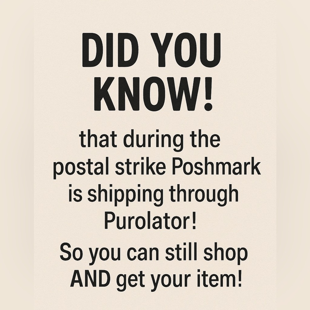 You can still shop during the Postal Strike